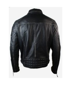 Men’s Distressed Biker Jacket