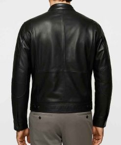 Leather Biker Jacket For Mens