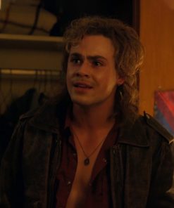 Billy Hargrove Stranger Things Brown Bomber Leather Jacket