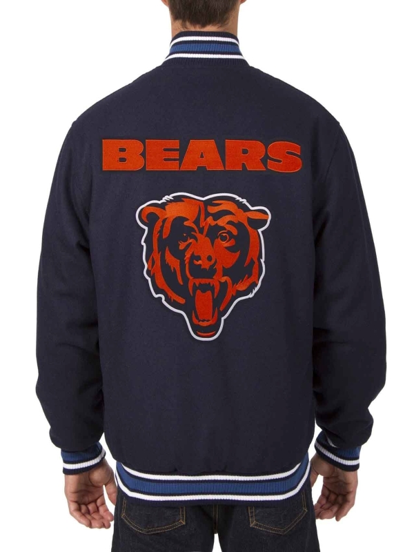 Letterman Chicago Bears Varsity Wool Jacket - Paragon Jackets