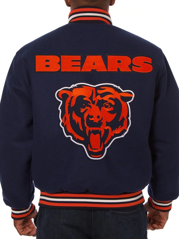 Letterman Chicago Bears Varsity Wool Jacket - Paragon Jackets