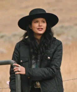 Kelsey Asbille Yellowstone Monica Dutton Jacket Black