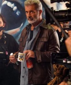 On the Line Mel Gibson Leather Jacket