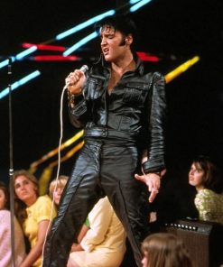 Elvis Presley Black Leather suit