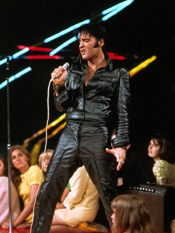 Elvis Presley Black Leather suit Paragon Jackets