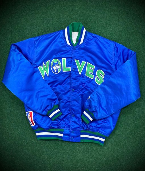 Minnesota Timberwolves 90’s Jacket Blue