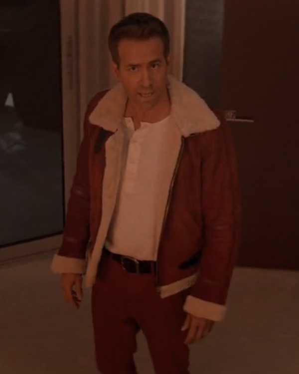 Ryan reynolds deals shearling jacket