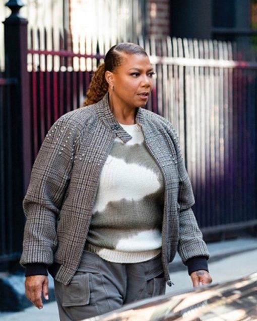 Robyn McCall The Equalizer Season 3 Queen Latifah Check Printed Jacket