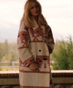Yellowstone Beth Dutton Pink Long Coat