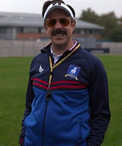 Jason Sudeikis Ted Lasso Blue Coach Tracksuit