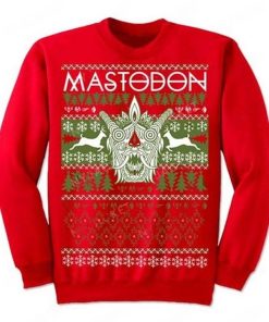 Mastodon Christmas Red Pullover Sweater