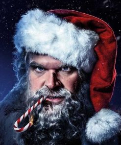 David Harbour Violent Night 2022 Santa Claus Hat