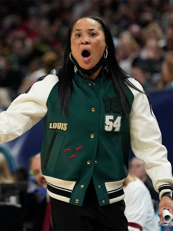 Dawn Staley 54 Varsity Jacket  Louis Vuitton 54 Green Bomber Jacket