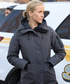 Jessy Schram Chicago Med Season 8 Hannah Asher Grey Jacket Parka