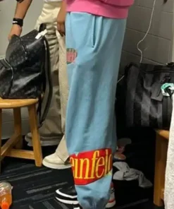 Joe Burrow Seinfeld Light Blue Sweatpants Printed