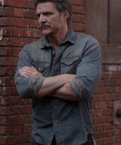 Joel Miller TV Series The Last Of Us 2023 Pedro Pascal Blue Denim Jacket