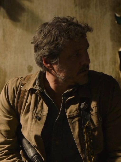 Pedro Pascal The Last Of Us 2023 Joel Miller Brown Cotton Jacket
