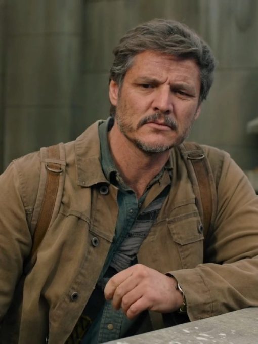 Pedro Pascal Tv Series The Last Of Us 2023 Joel Miller Brown Jacket