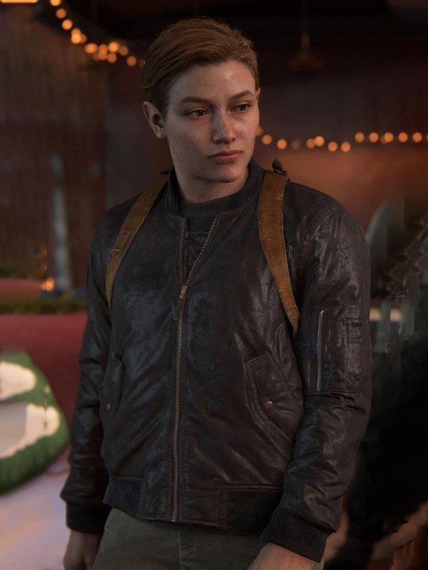 Video Game The Last Of Us Part 2 Abby Black Bomber Jacket