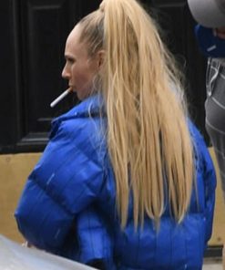 Ted Lasso Season 3 Juno Temple Blue Puffer Jacket