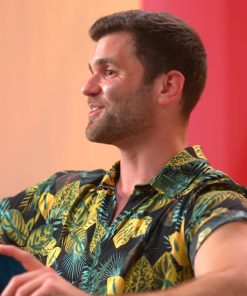 Perfect Match Nick Uhlenhuth Floral Printed Shirt Beach