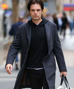 Buy Sebastian Stan Sharper 2023 Gray Coat