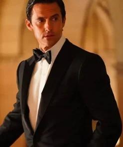 Milo Ventimiglia TV Series The Company You Keep 2023 Charlie Nicoletti Black Tuxedo