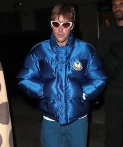 Justin Bieber London 2023 Fashion Week Blue Jacket