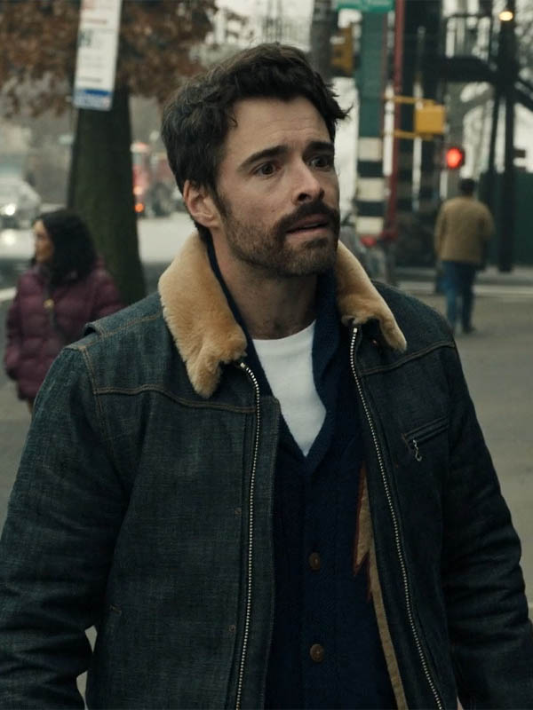 Denim sales jacket shearling