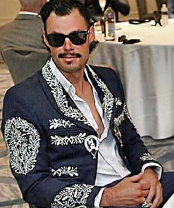 Joe Kelly Mariachi Black Embroidered Jacket