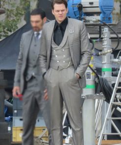 John Wick Chapter 4 Bill Skarsgard Gray Suit