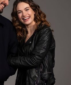 What’s Love Got To Do With It 2023 Lily James Black Jacket