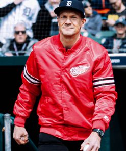 Nicklas Lidstrom First Pitch Detroit Red Wings Jacket