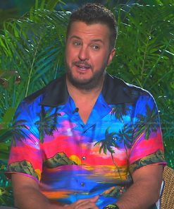 Luke Bryans Hawaiian Print American Idol Shirt