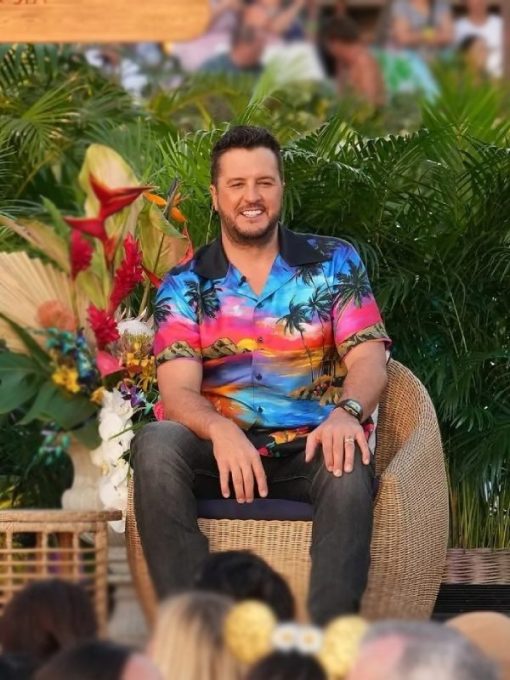 American Idol Luke Bryan Hawaiian Multicolor Shirt