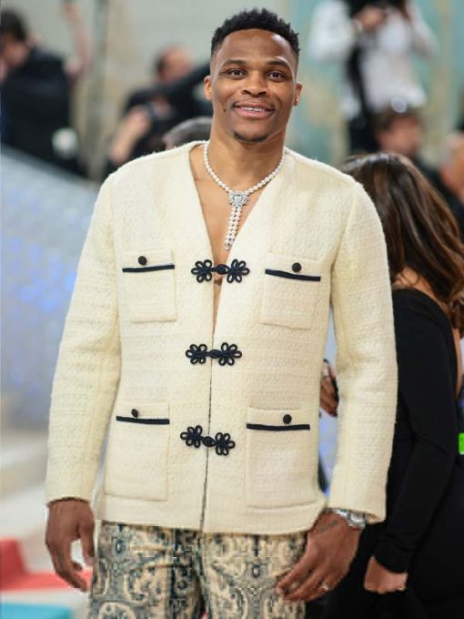 Russell Westbrook Met Gala 2023 White Jacket