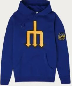 New Seattle Mariners City Connect Pullover Blue Hoodie