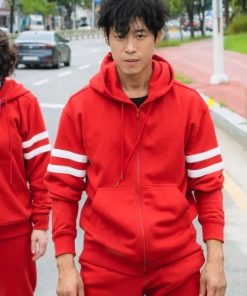 TV Series The Uncanny Counter 2023 Red Hooded Tracksuit