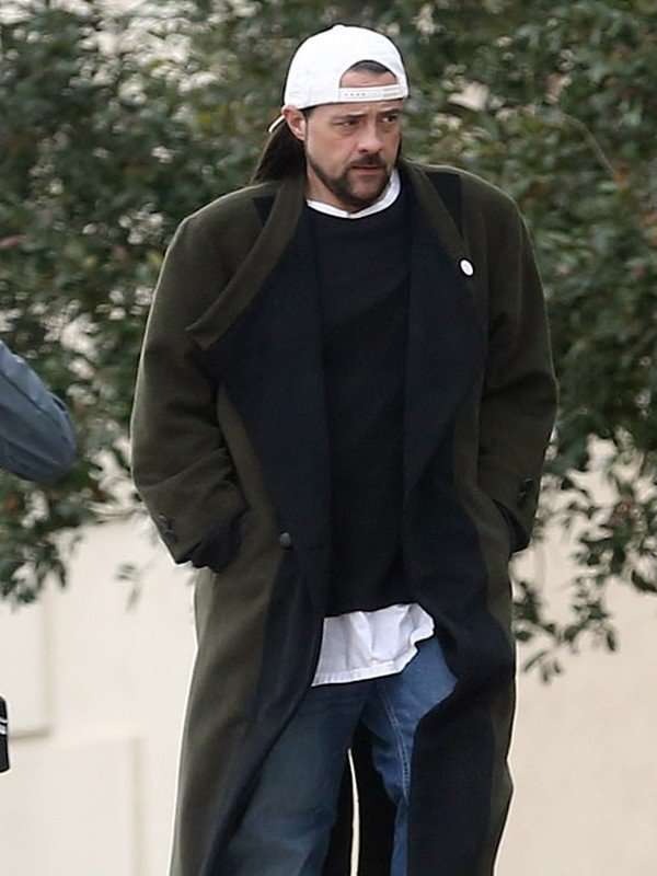 Kevin Smith Secret Agent Silent Bob Trench Coat Free Shipping