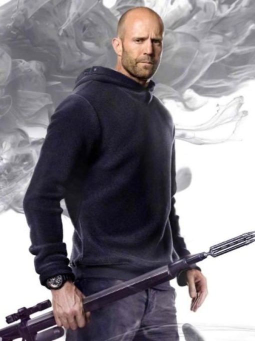 The Meg Jason Statham Black Pullover Hoodie