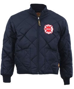 Chicago Fire Pilot Kelly Severide Bomber Quilted Satin Jacket