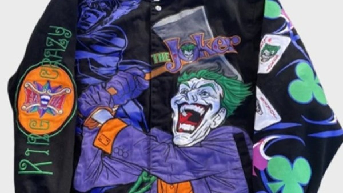 ジャケット・アウター (JOKER)Unused block check jacket Vintage The Joker Batman Jacket | Jeff Hamilton Jacket