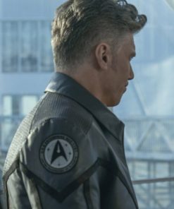 Star Trek Strange New Worlds Grey Leather Jacket