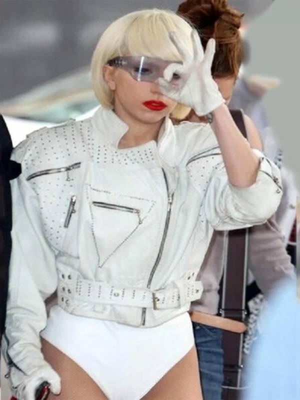 Lady gaga leather jacket sale