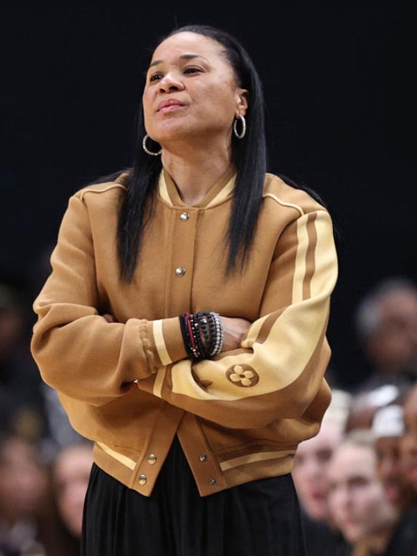 Dawn Staley Brown Bomber Jacket