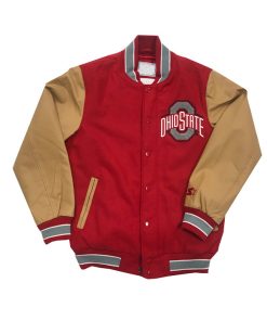 Ohio State Wool & Leather Letterman Varsity Jacket