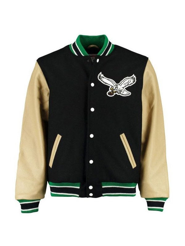 Eagles Varsity Wool/Leather Jacket