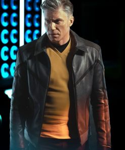 Captain Pike Star Trek Strange New Worlds Anson Mount Leather Jacket