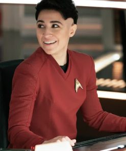Melissa Navia Star Trek: Strange New Worlds 2023 Ortegas' S2 Red Outfit