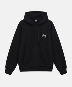 Basic Stussy White Fleece Hoodie